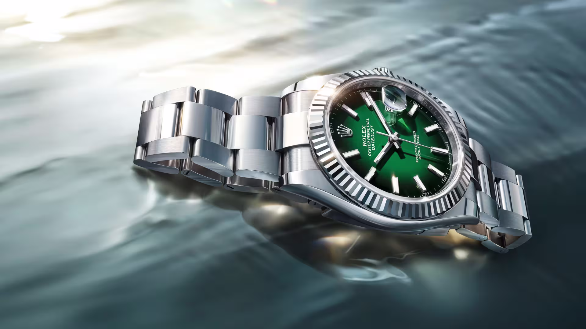 Rolex Datejust 41 cadran vert