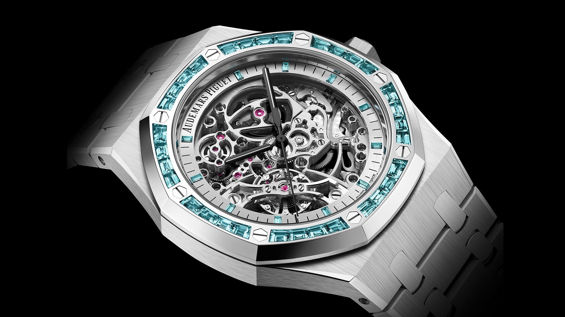 Audemars Piguet Royal Oak squelette, lunette sertie
